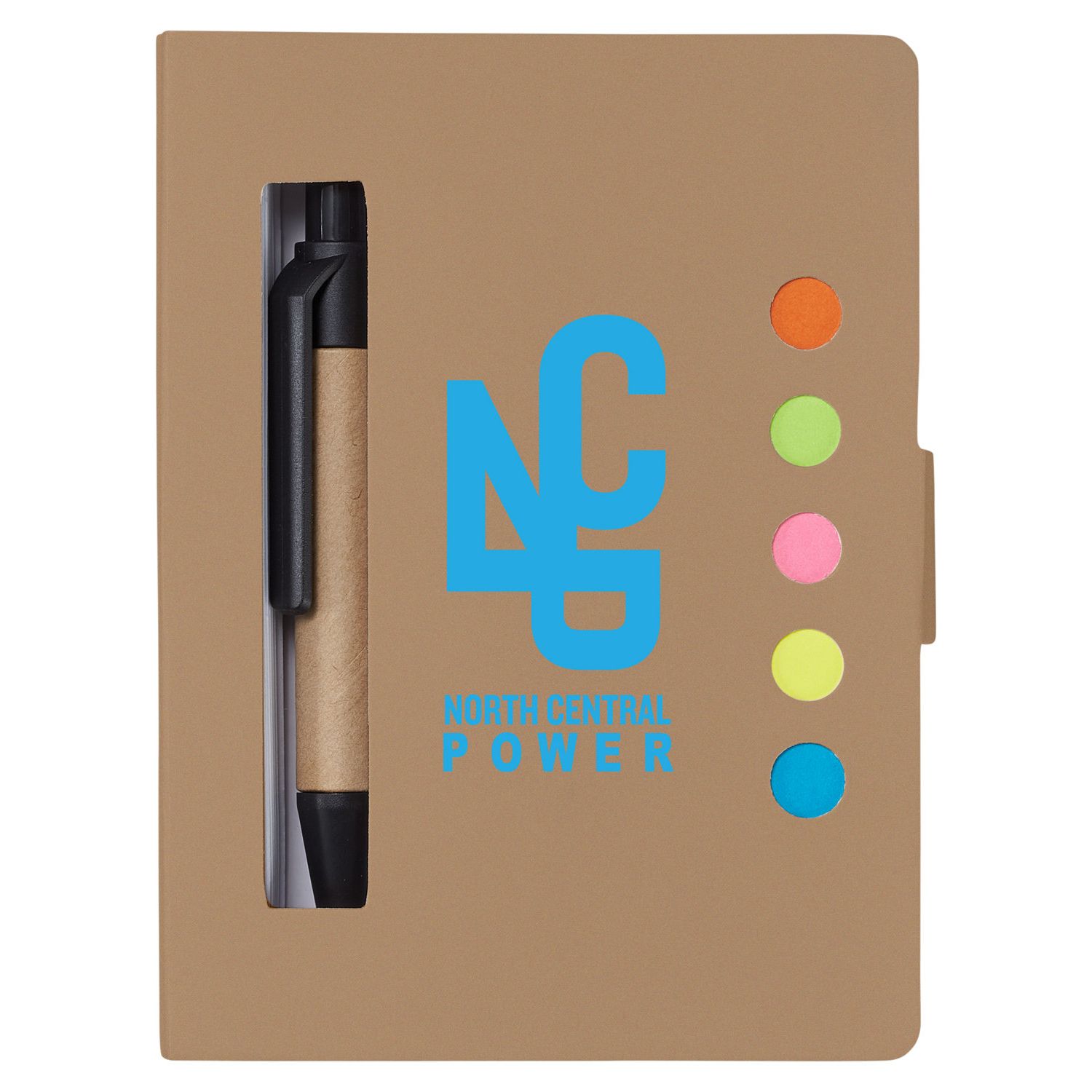 Eco Stowaway Sticky Jotter with Pen Product Image