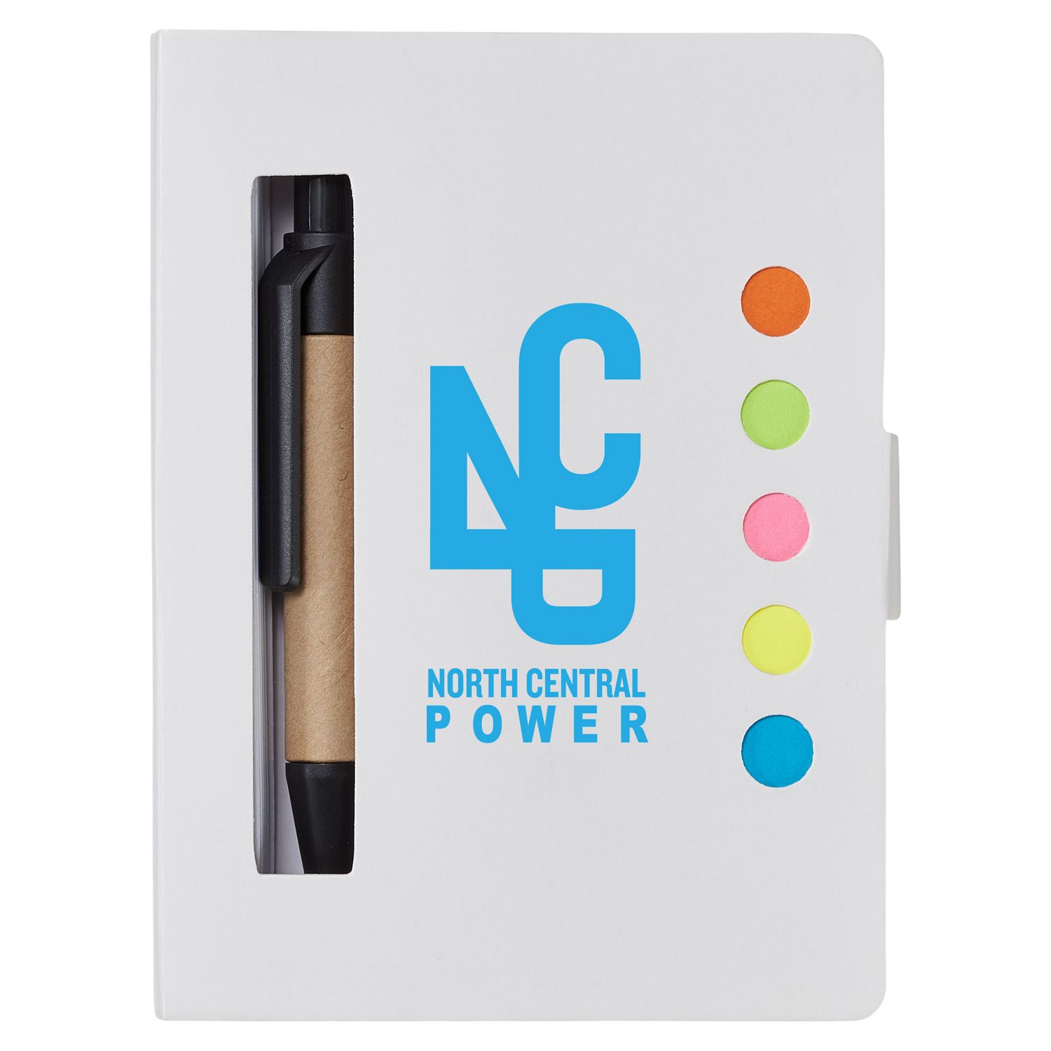 Eco Stowaway Sticky Jotter with Pen Product Image