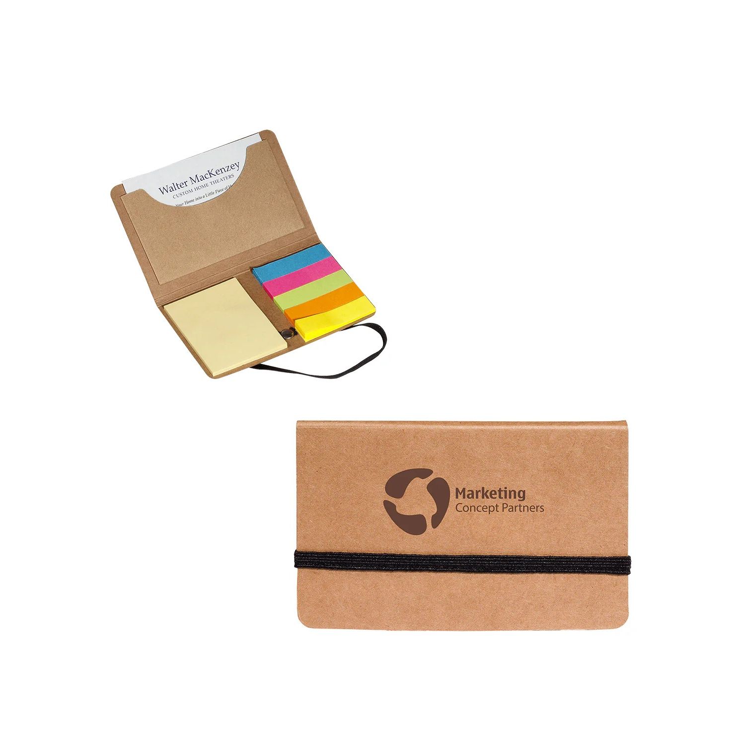 Recycled Cardboard Business Card Sticky Pack Product Image
