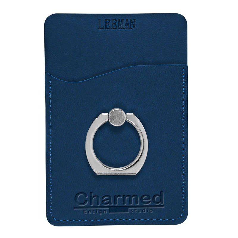 Leeman Tuscany Card Holder with Metal Ring Phone Stand Product Image