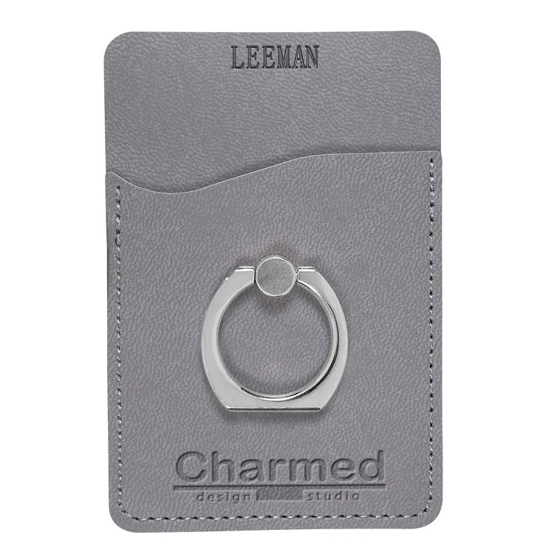Leeman Tuscany Card Holder with Metal Ring Phone Stand Product Image