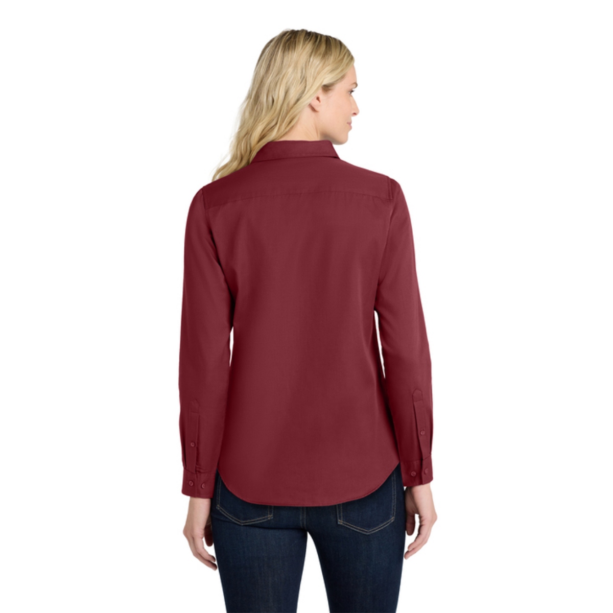 Port Authority Women's Long Sleeve SuperPro React™ Twill Shirt Product Image