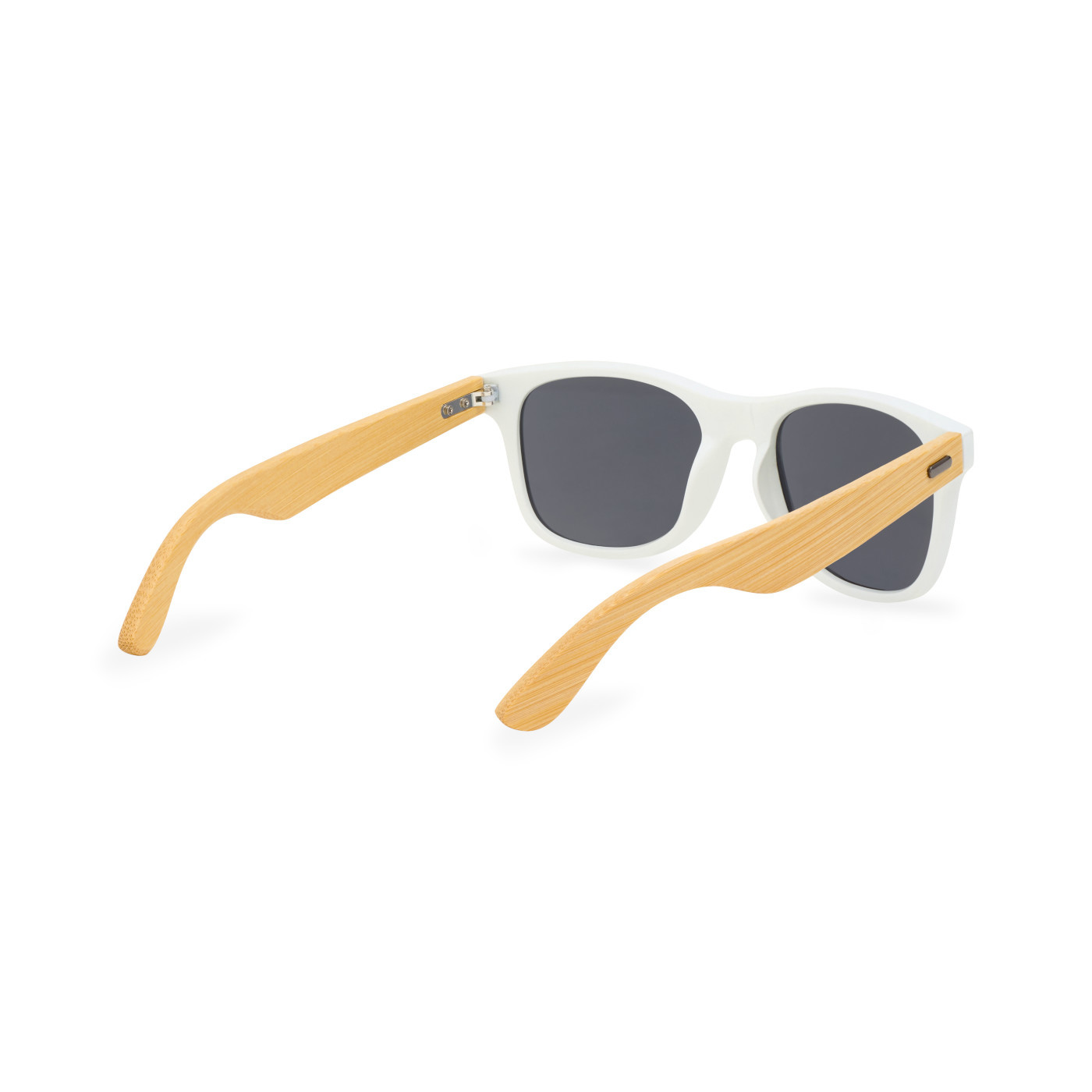 CapeShades Recycled Bamboo White Frame Sunglasses Product Image