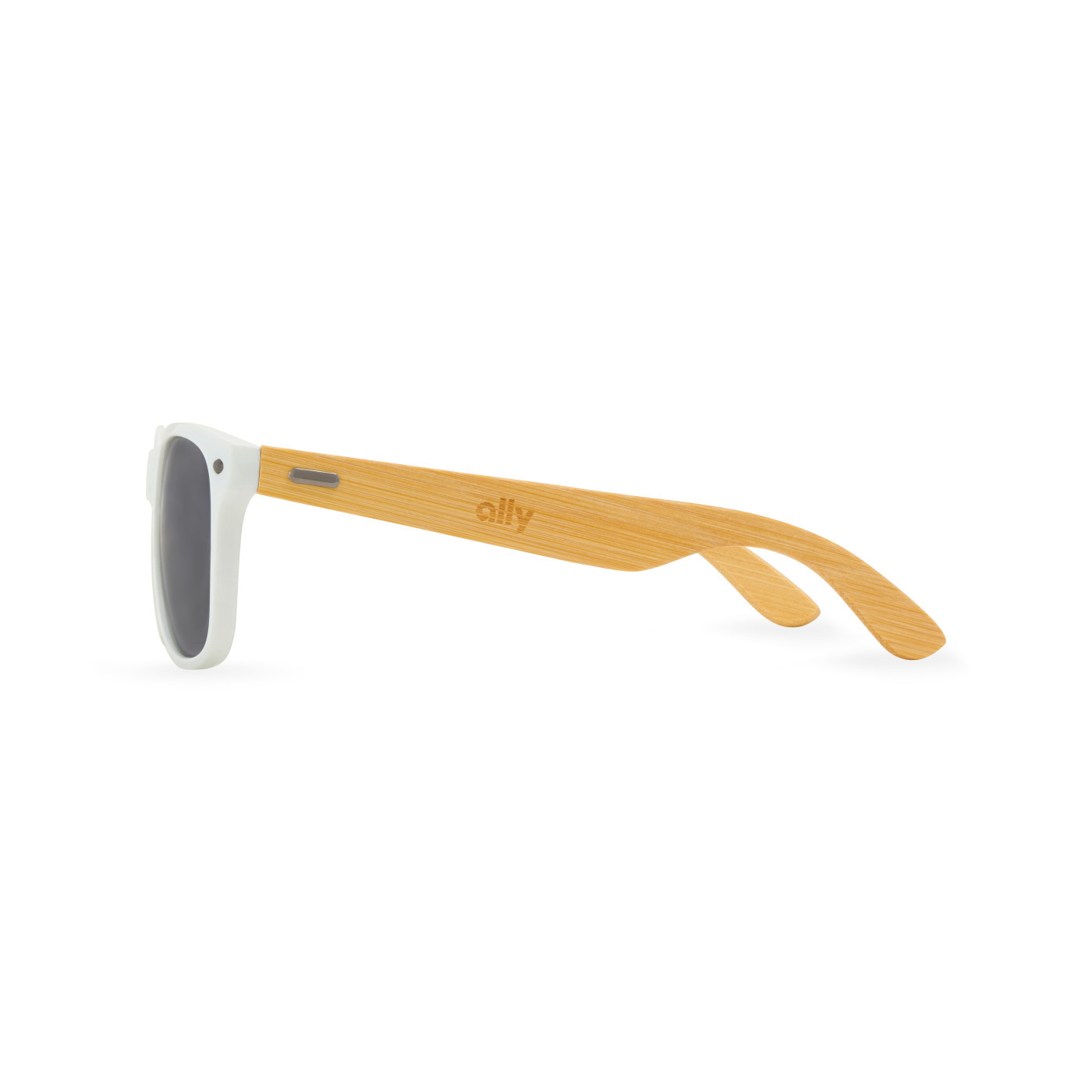 CapeShades Recycled Bamboo White Frame Sunglasses Product Image