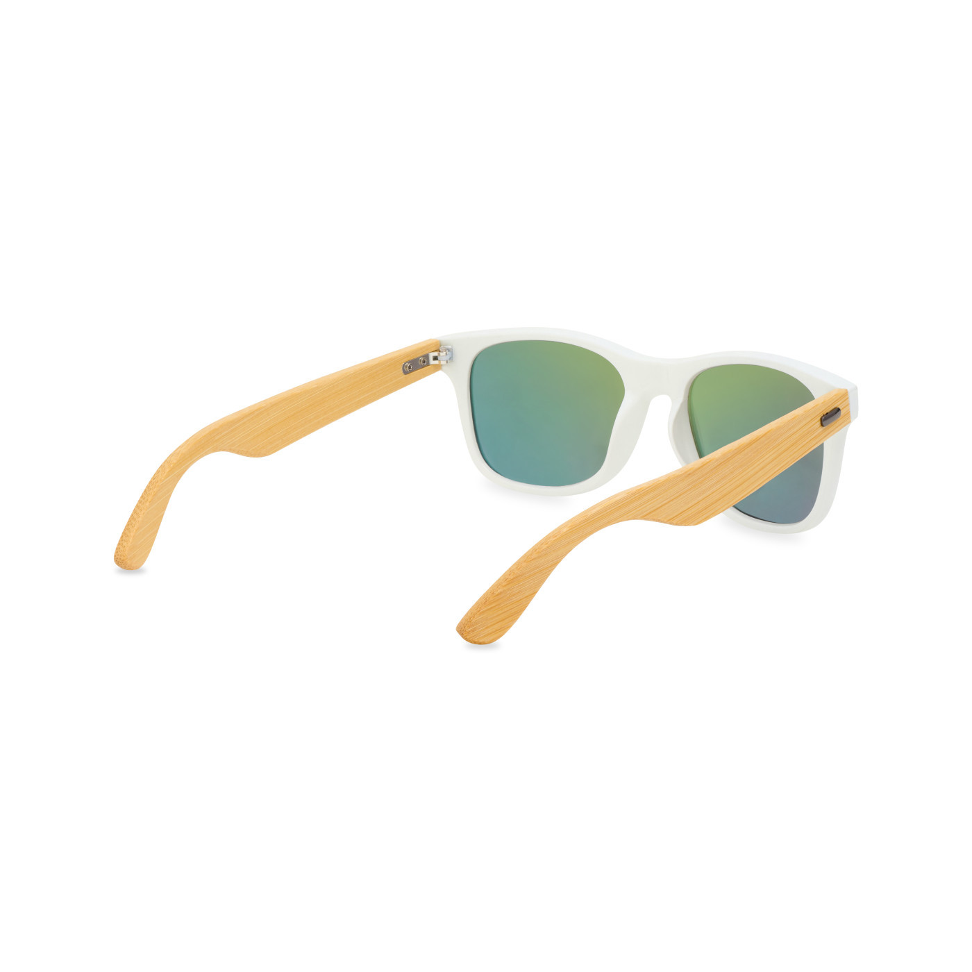 CapeShades Recycled Bamboo White Frame Sunglasses Product Image