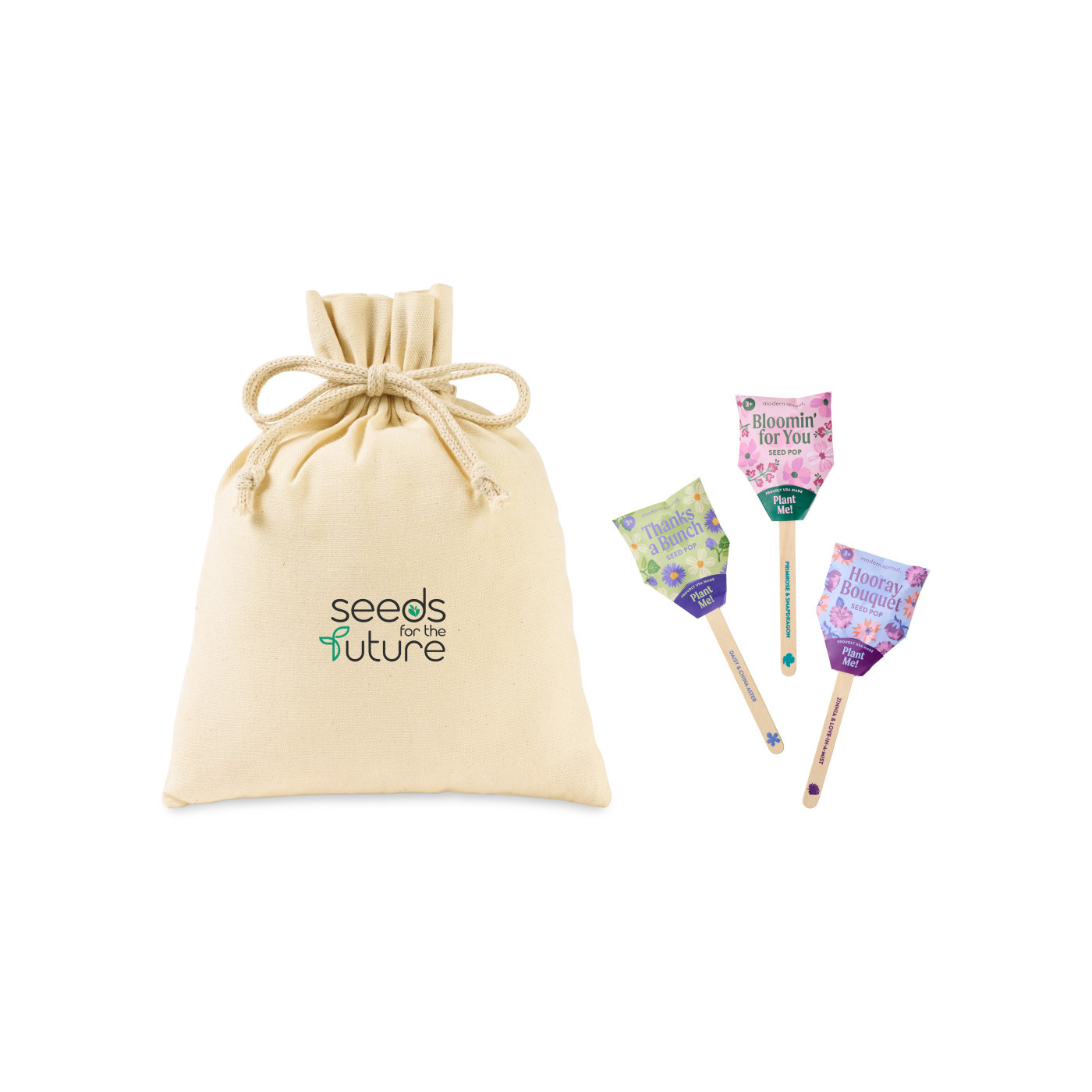 Modern Sprout Flower Pop Trio Pouch Product Image