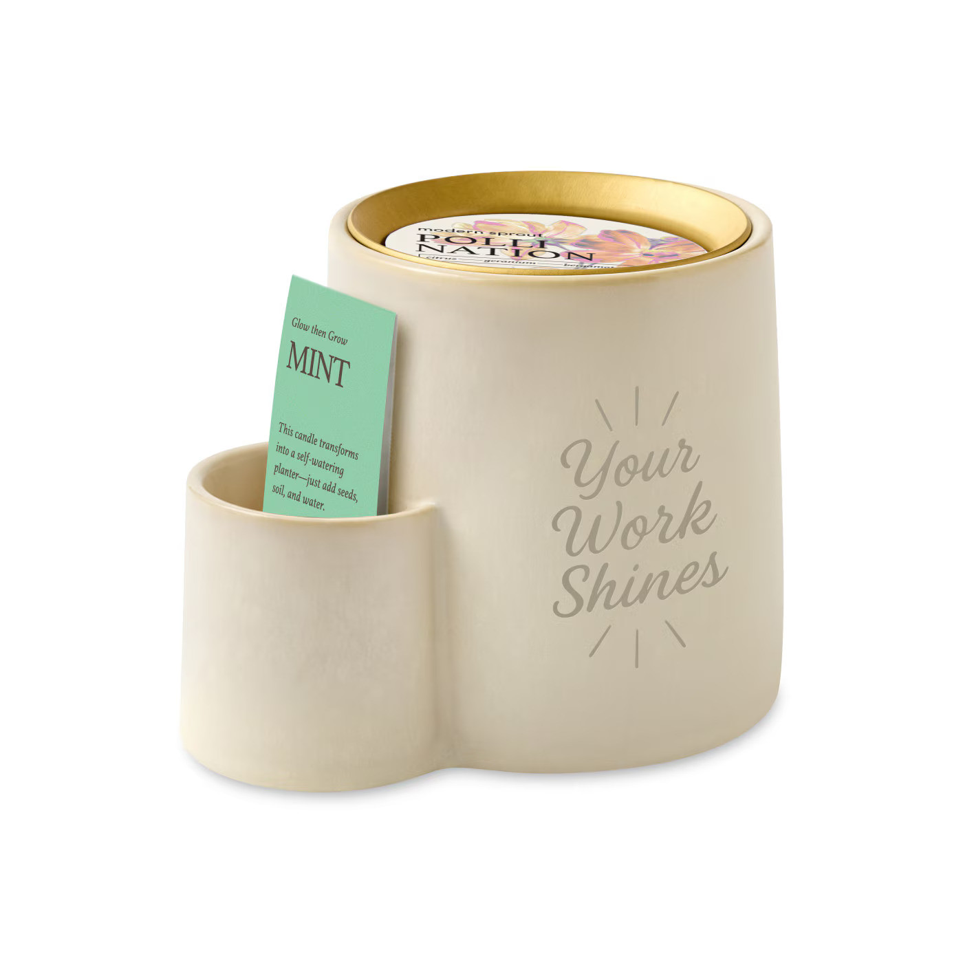 Modern Sprout Ember Earth Candle + Planter Product Image