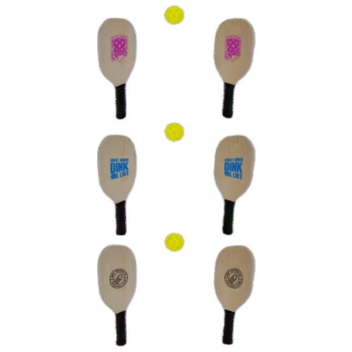 Natural Tone Pickle Ball Set in Mesh Pouch Product Image