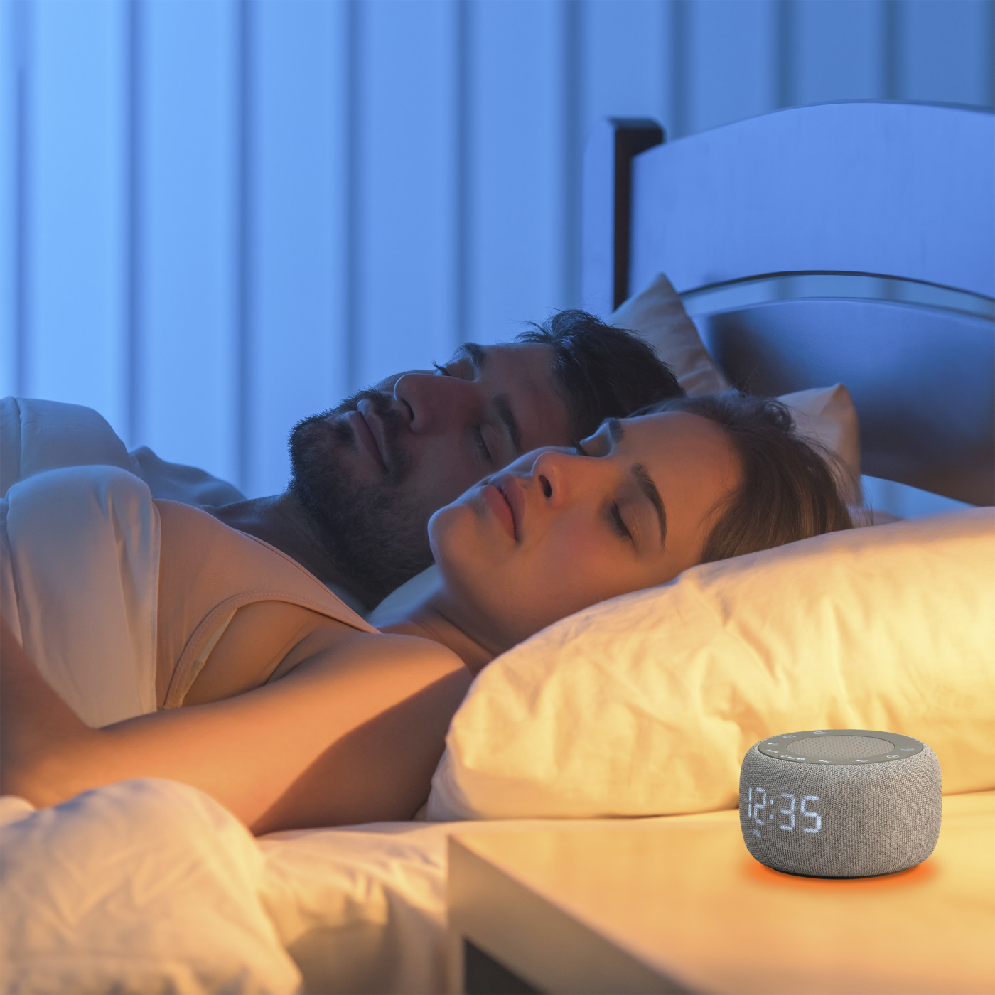 iLive Gentle Wake Alarm Clock White Noise Machine Product Image