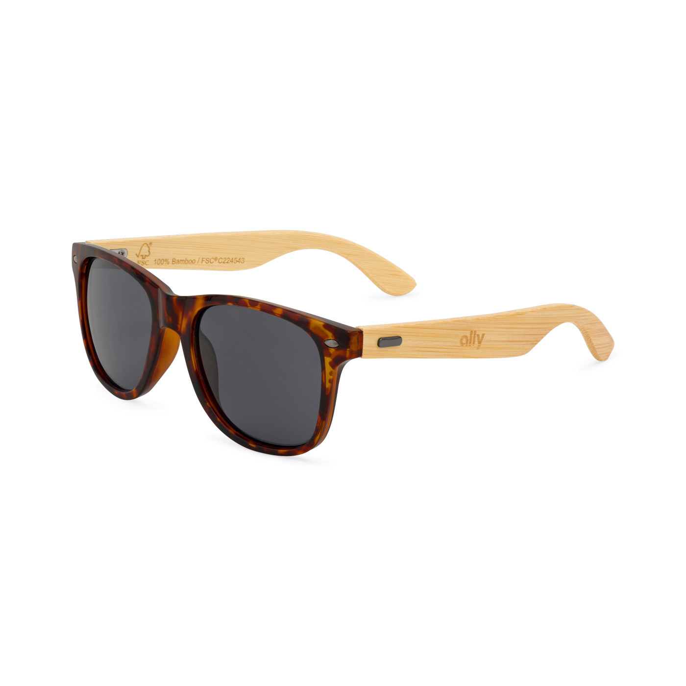 CapeShades Recycled Bamboo Tortoise Frame Sunglasses Product Image