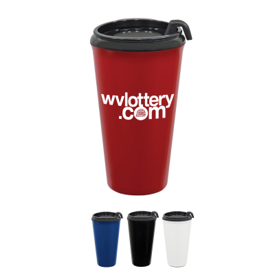 Infinity Tumbler w/ Plastic Sip Thru Lid - 16 oz. Product Image
