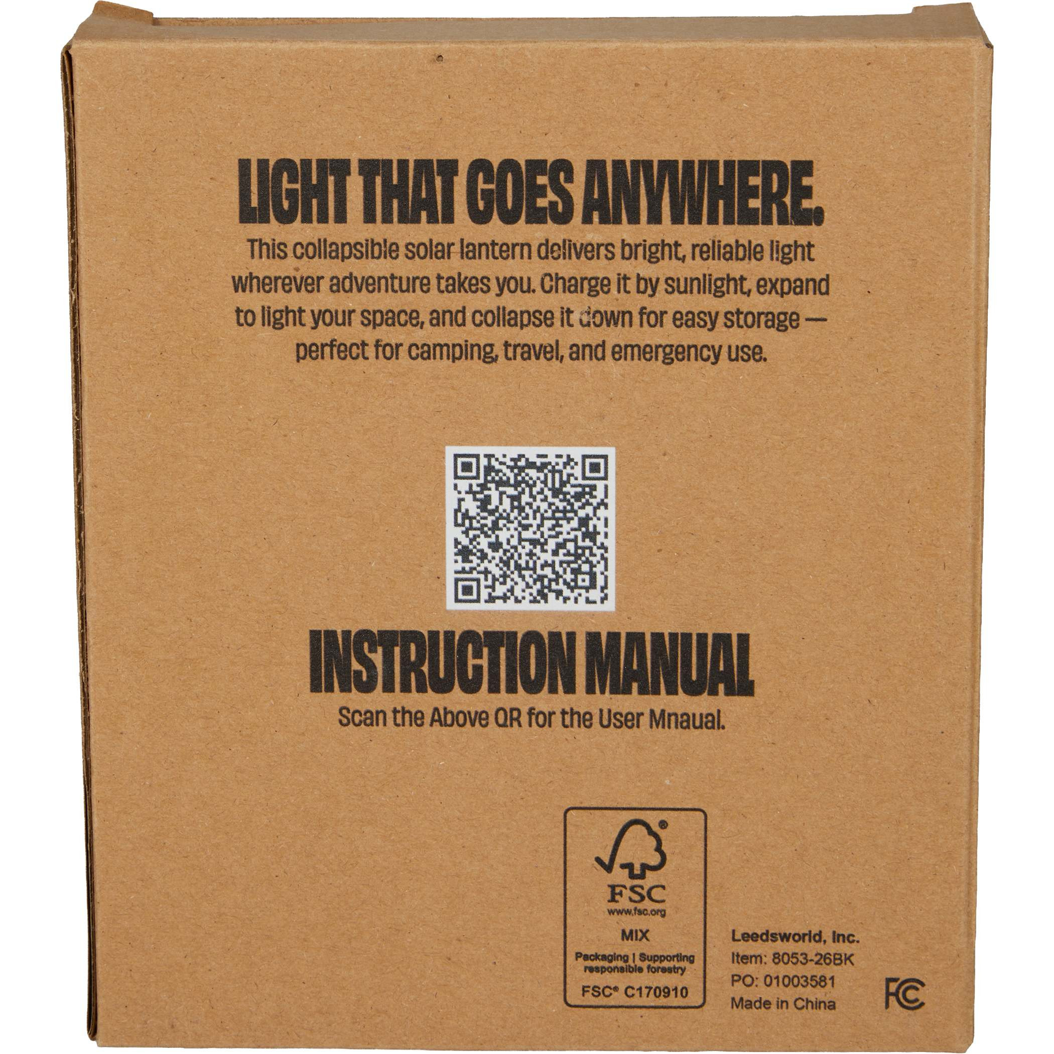 Collapsible Solar-Powered Lantern Product Image