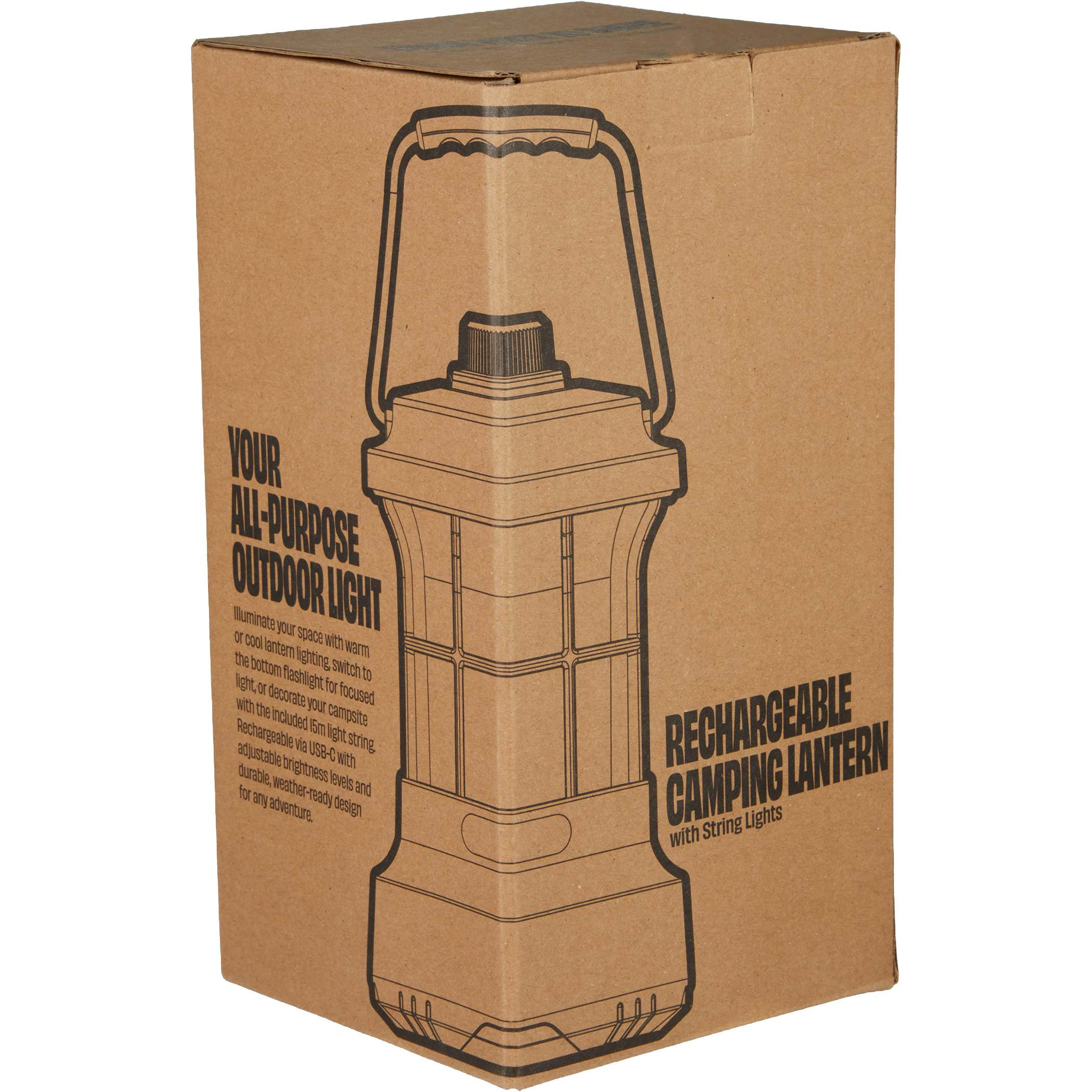 Rechargeable Camping Lantern with String Lights Product Image