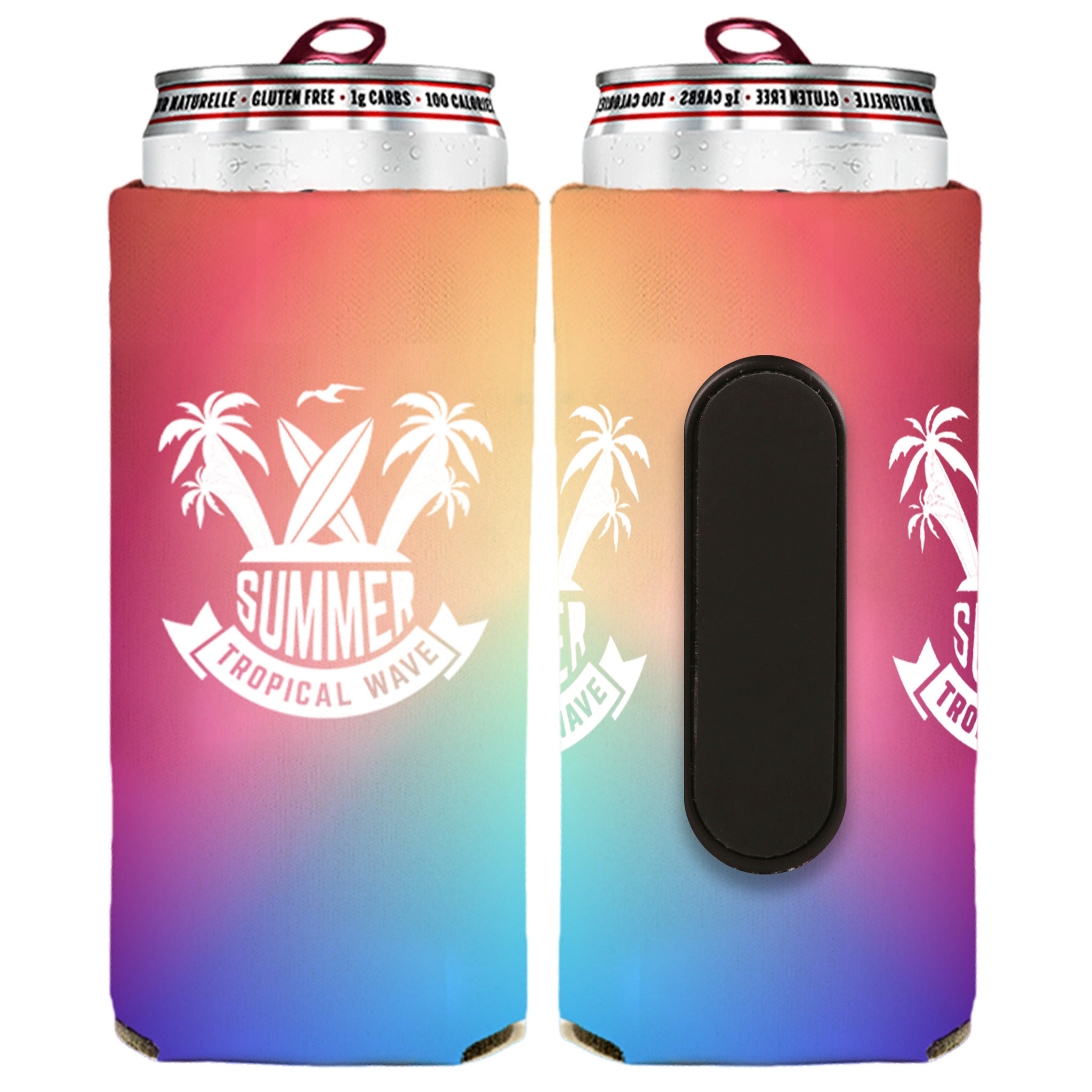 Full Color Slim Seltzer Magnet Coolie Product Image