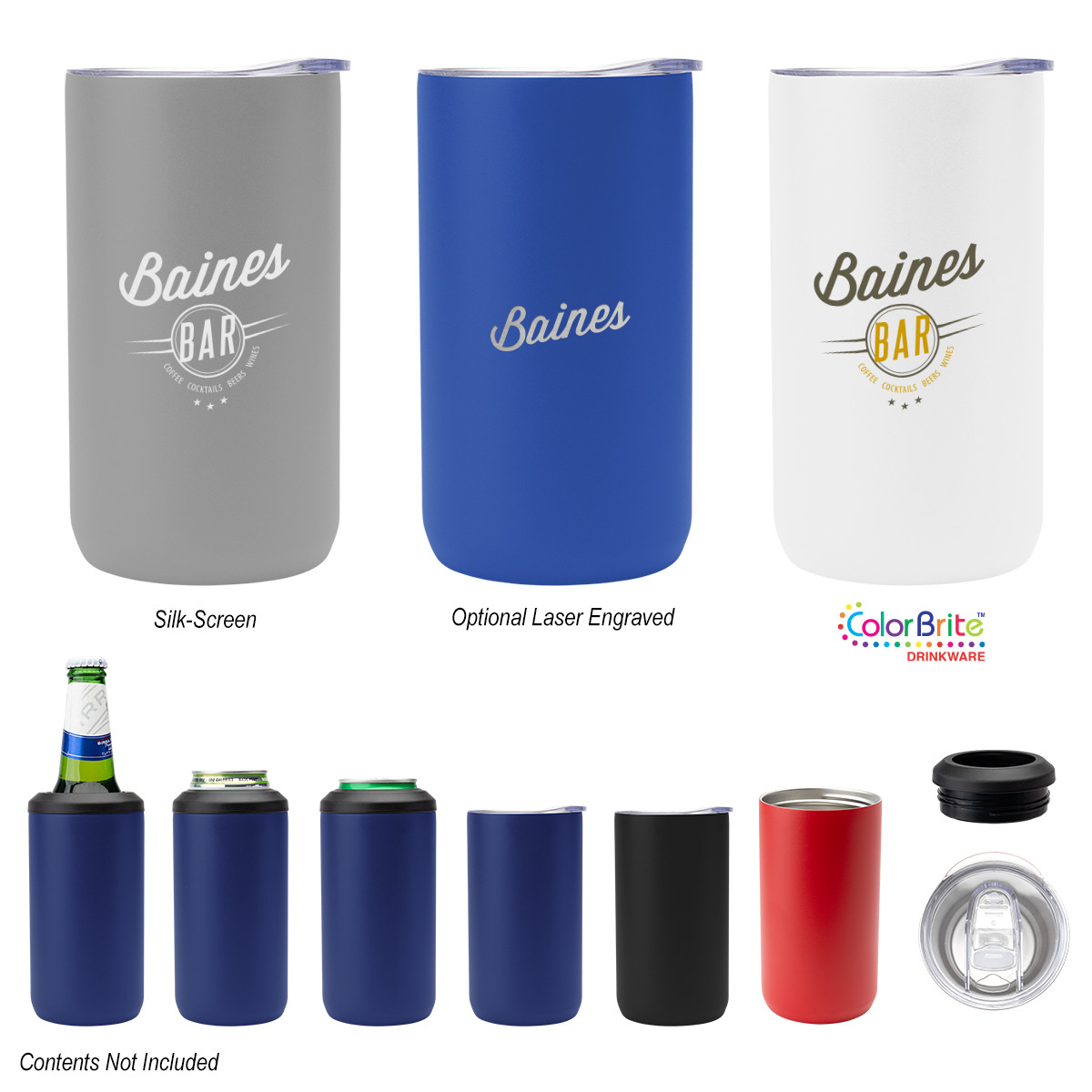 12 oz. 4-In-1 Double Walled Can Cooler Product Image