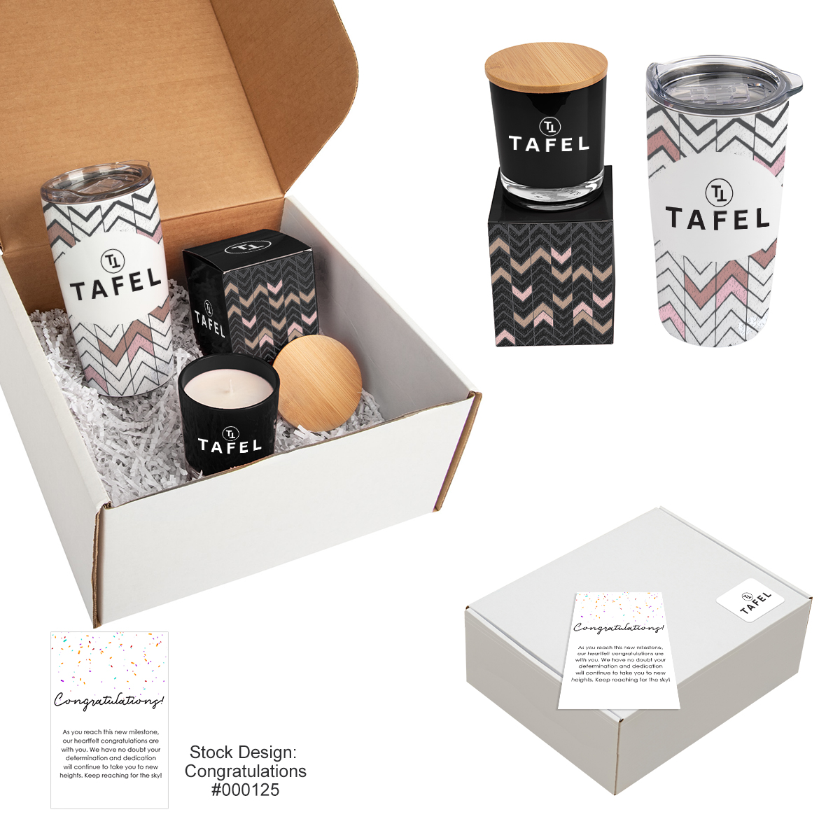 Full Color Himalayan Tumbler & Candle Gift Set Product Image