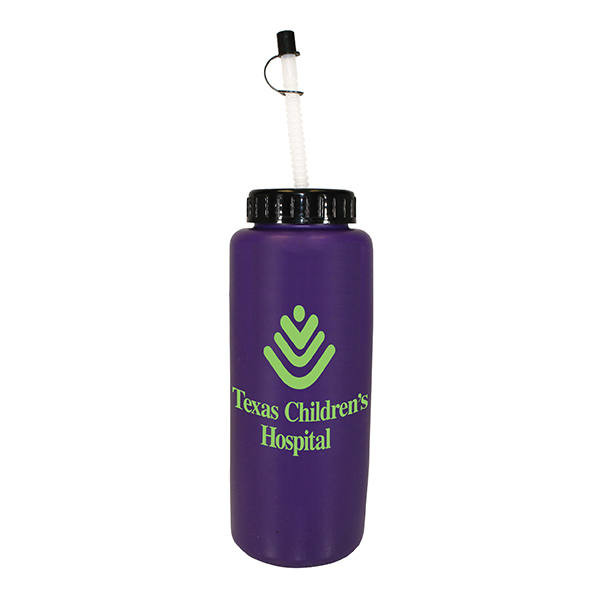 32 oz Grip Bottle with Flexible Straw Product Image