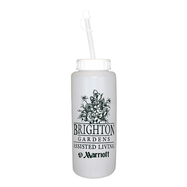 32 oz Grip Bottle with Flexible Straw Product Image