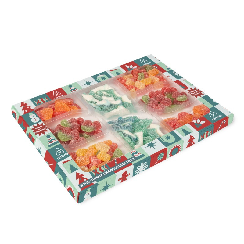 Sour Gummy Charcuterie Tray in Custom Box Product Image