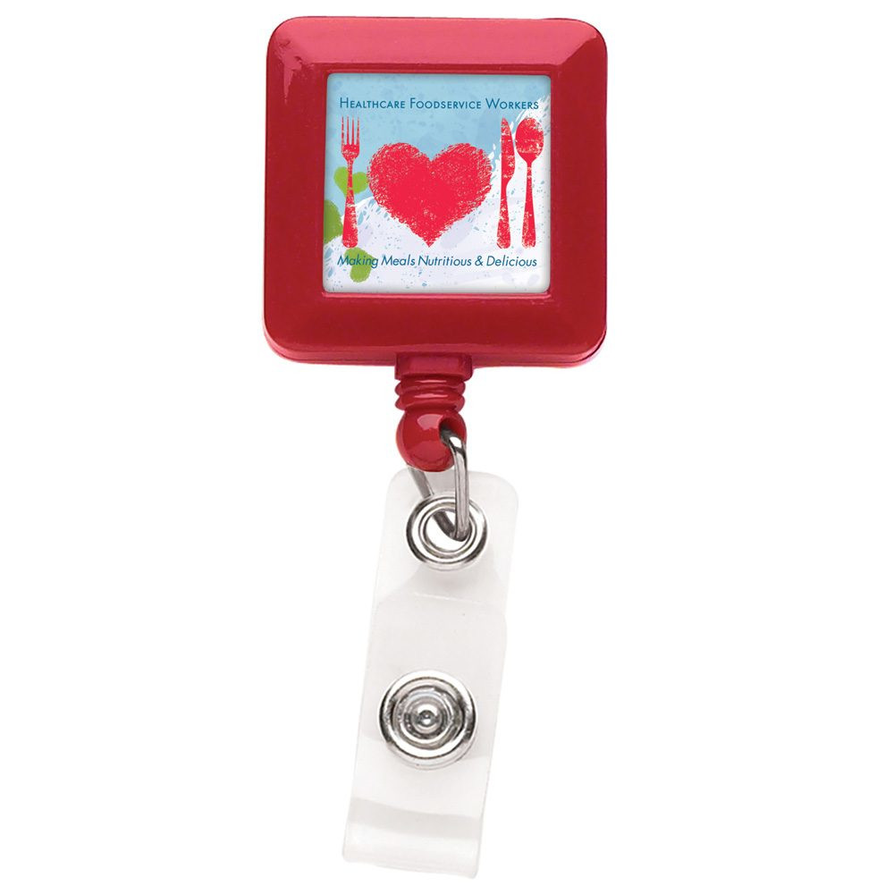 Standard Opaque Square Badge Reel Product Image