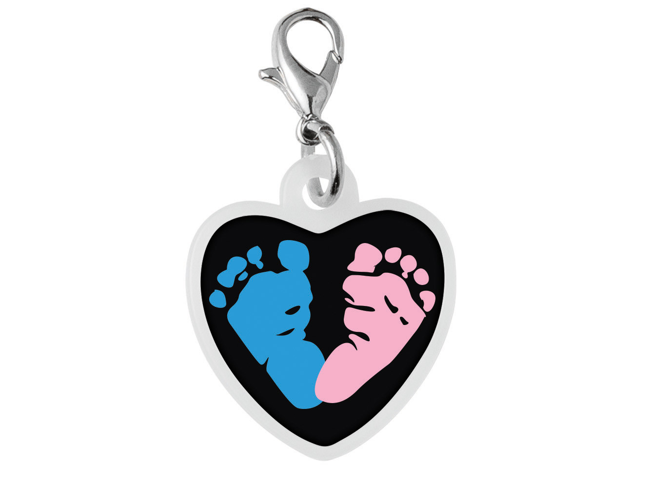 Heart Badge Reel Charm Product Image