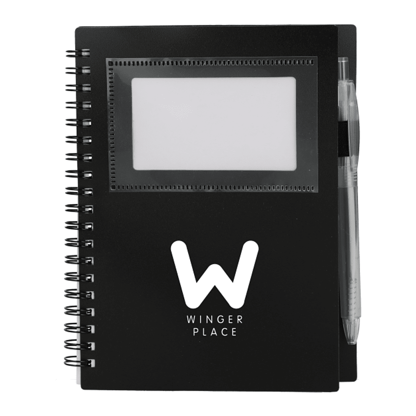 5" x 7" FSC® Recycled Star Spiral Notebook with Pen Product Image
