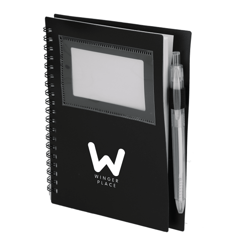 5" x 7" FSC® Recycled Star Spiral Notebook with Pen Product Image