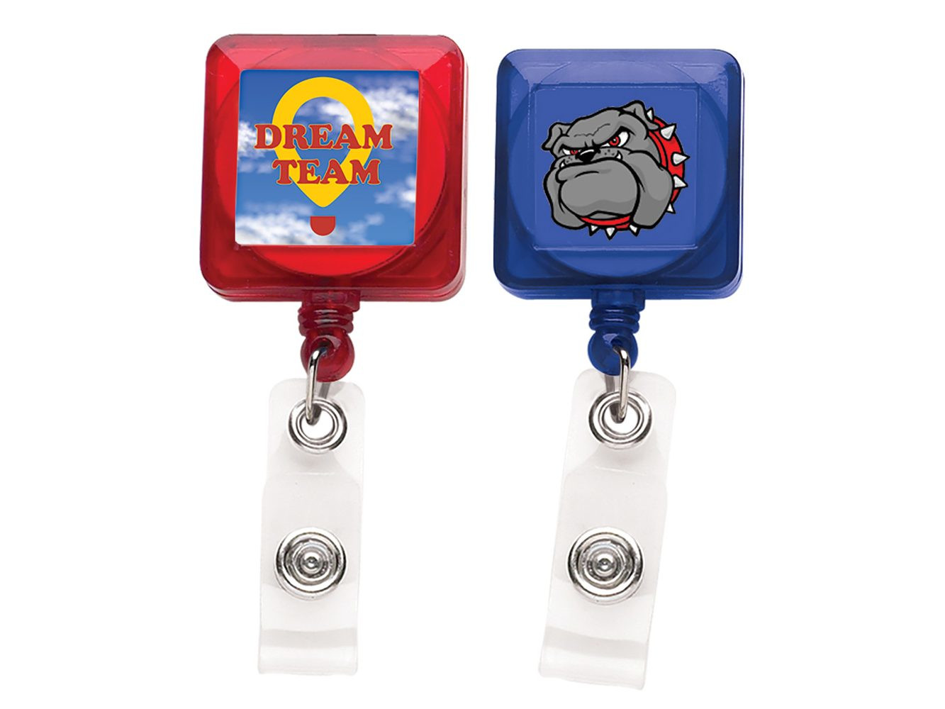 Standard Translucent Square Badge Reel Product Image