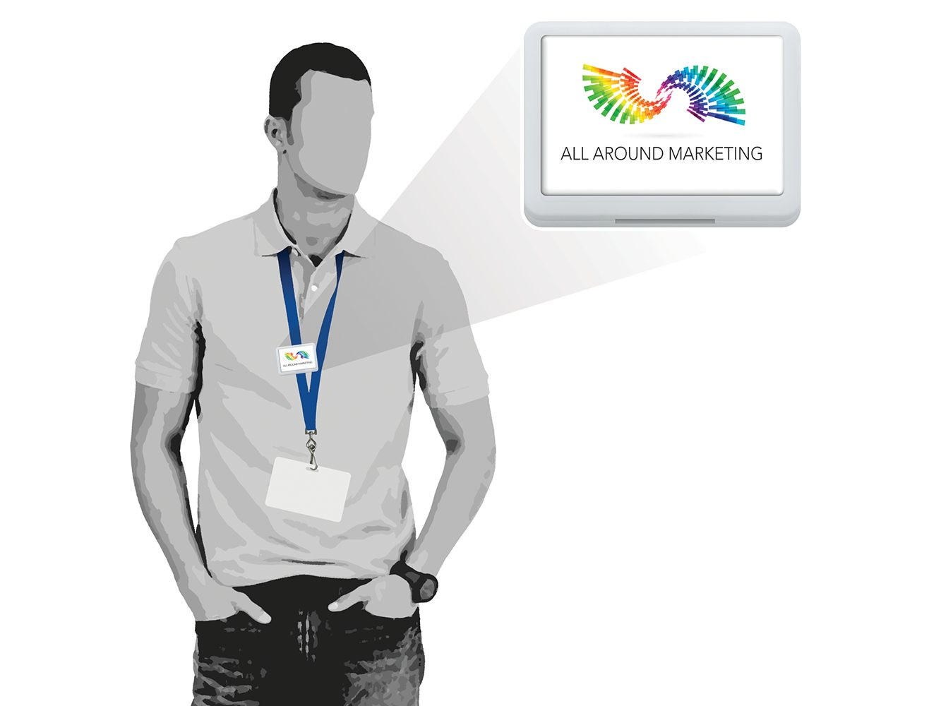 Retangle Lanyard Bolo Product Image