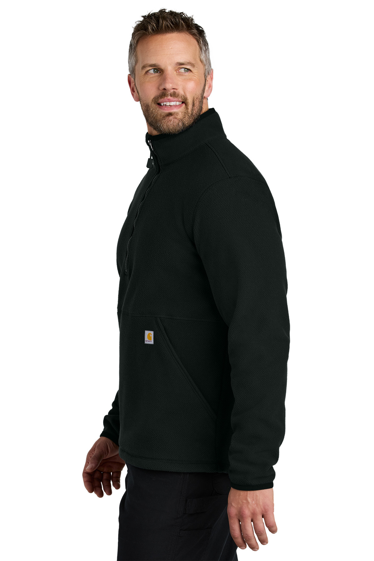 Carhartt® Textured 1/2-Zip Fleece Jacket Product Image