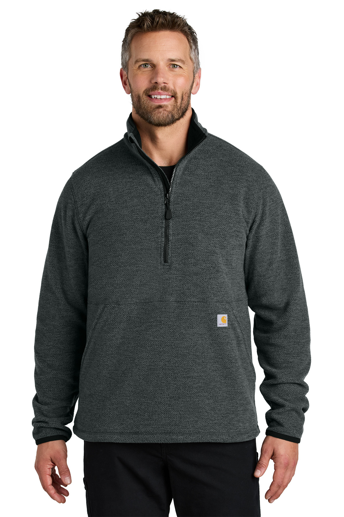 Carhartt® Textured 1/2-Zip Fleece Jacket Product Image