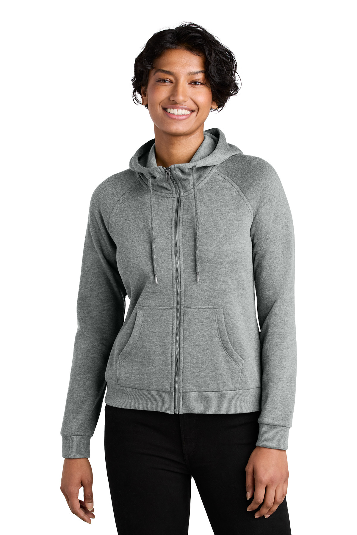 Allmade® Women’s Organic CVC Fleece Full-Zip Hoodie Product Image