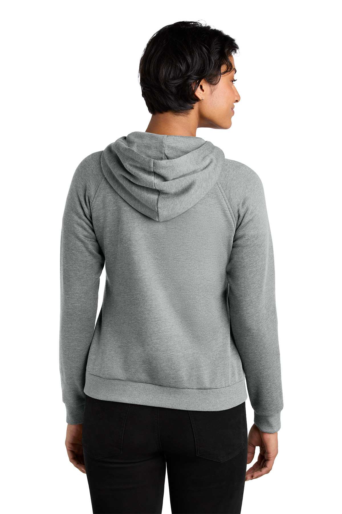 Allmade® Women’s Organic CVC Fleece Full-Zip Hoodie Product Image