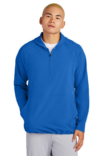 Sport-Tek Repeat 1/2-Zip Long Sleeve Hooded Jacket Product Image