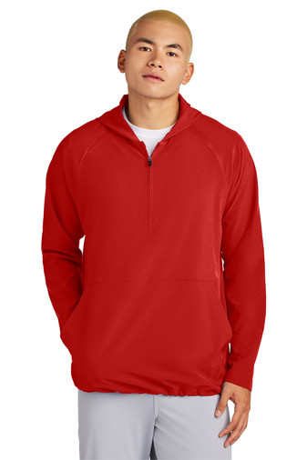 Sport-Tek Repeat 1/2-Zip Long Sleeve Hooded Jacket Product Image