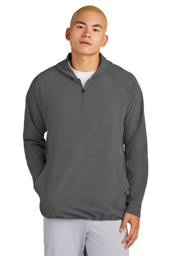 Sport-Tek Repeat 1/2-Zip Long Sleeve Hooded Jacket Product Image