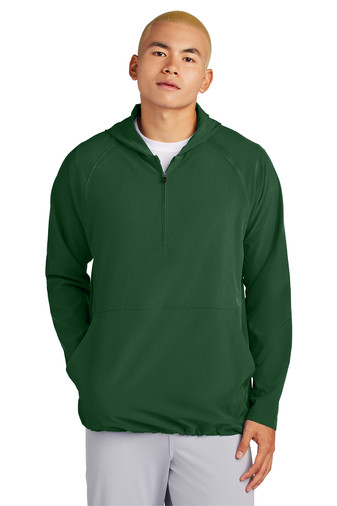 Sport-Tek Repeat 1/2-Zip Long Sleeve Hooded Jacket Product Image