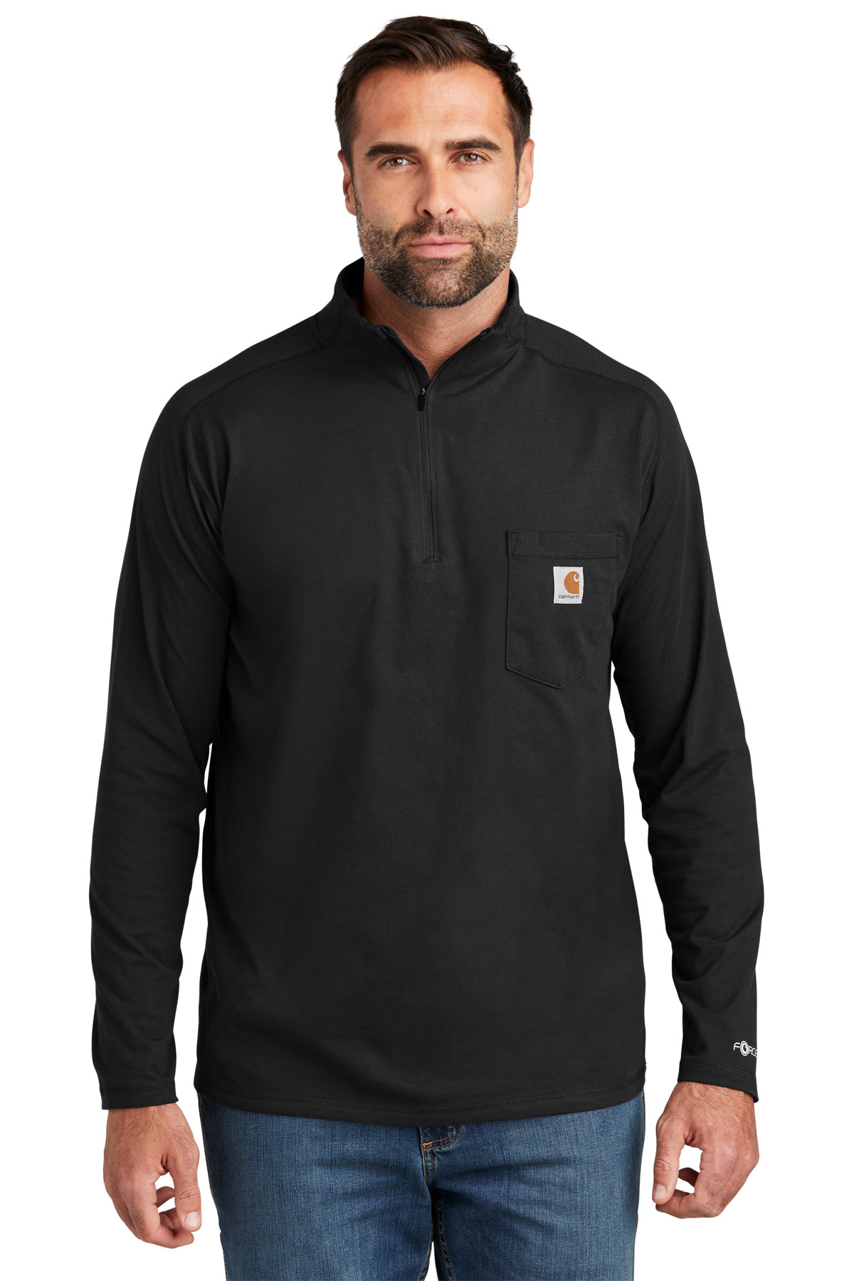 Carhartt® Force 1/4-Zip Long Sleeve T-Shirt Product Image