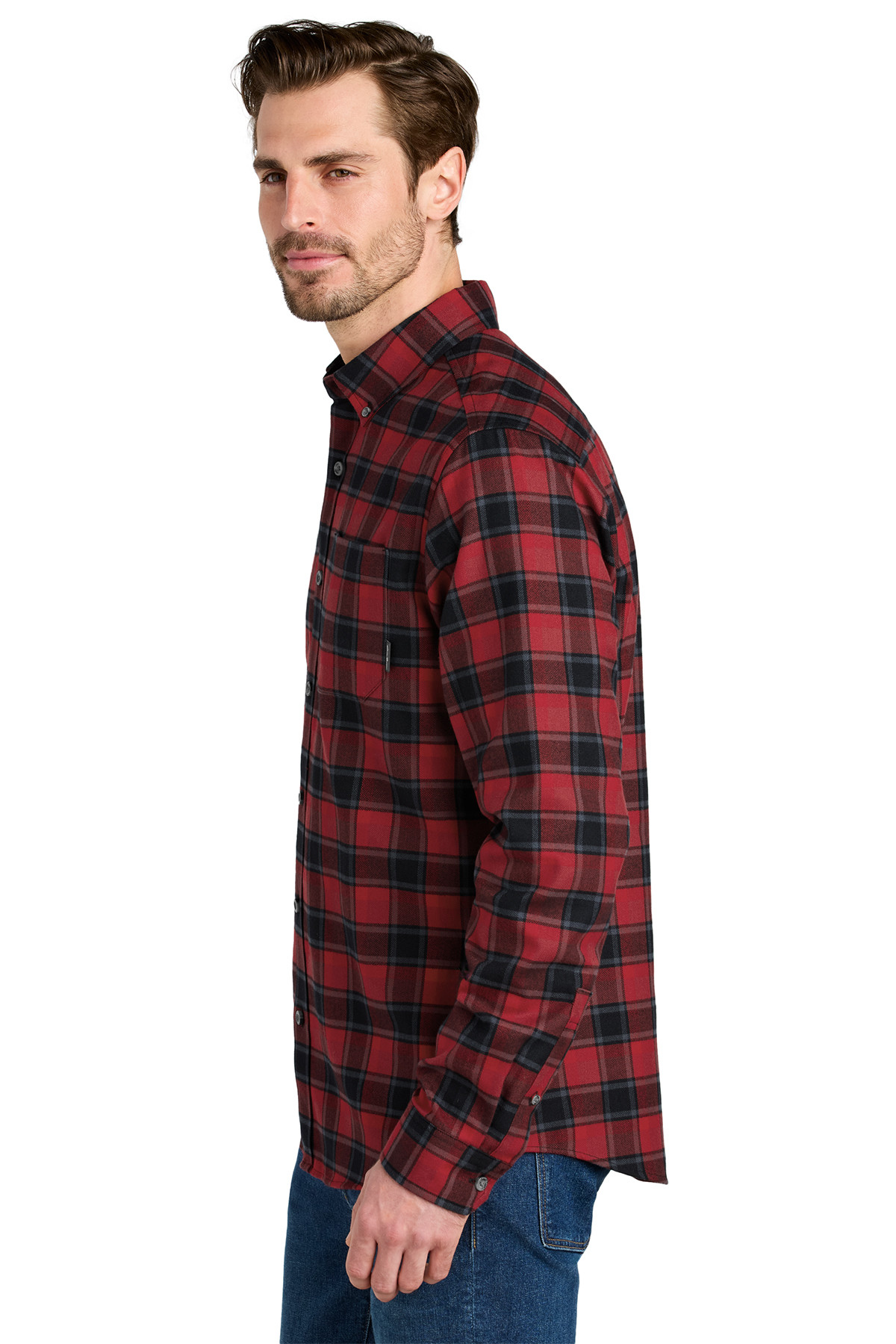 Eddie Bauer® Long Sleeve Favorite Flannel Plaid Shirt Product Image