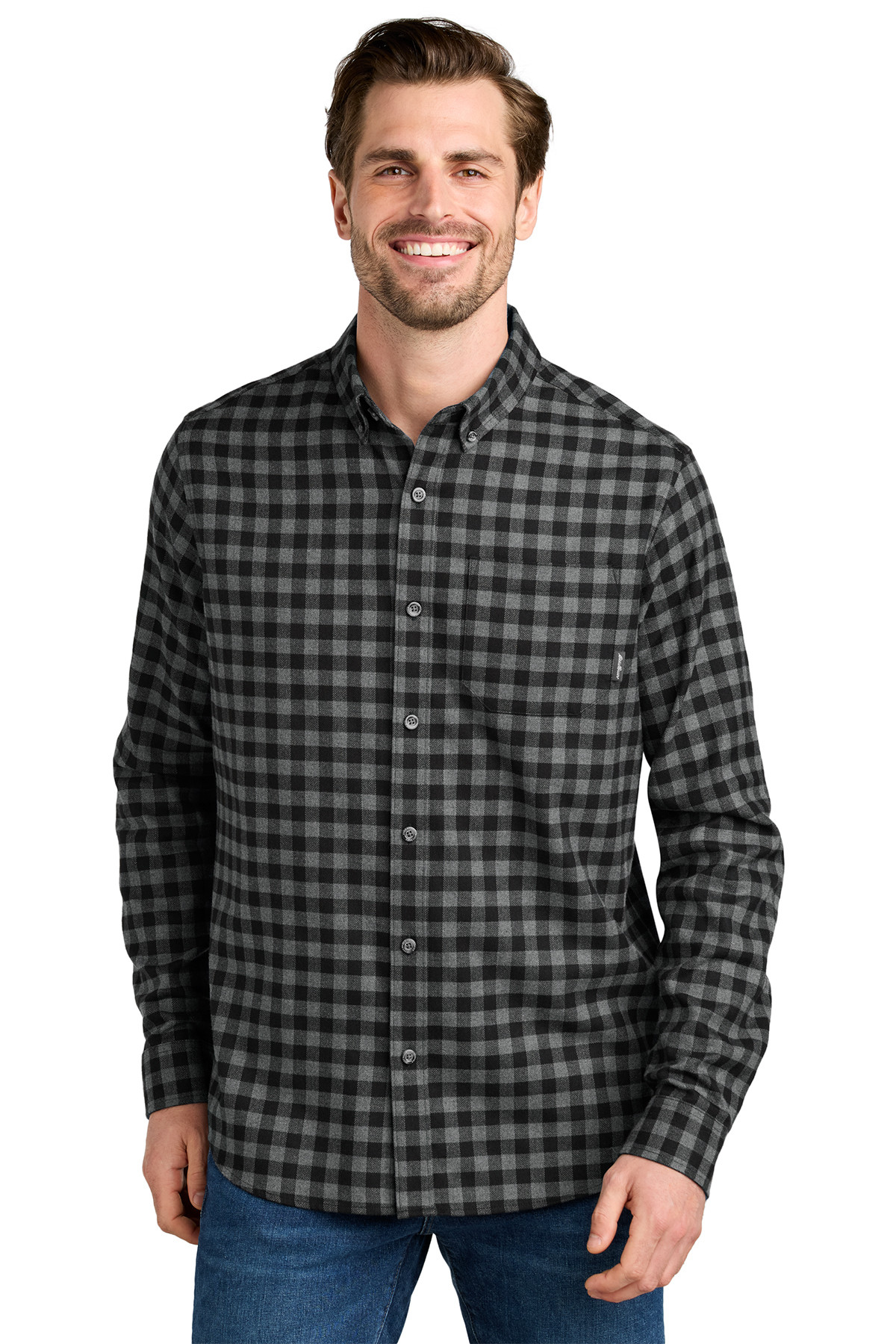 Eddie Bauer® Long Sleeve Favorite Flannel Plaid Shirt Product Image