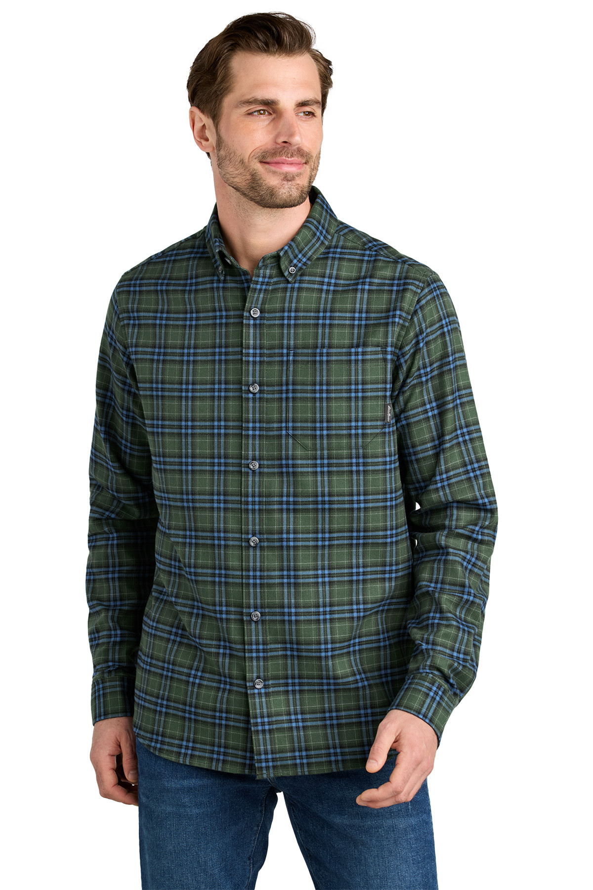 Eddie Bauer® Long Sleeve Favorite Flannel Plaid Shirt Product Image