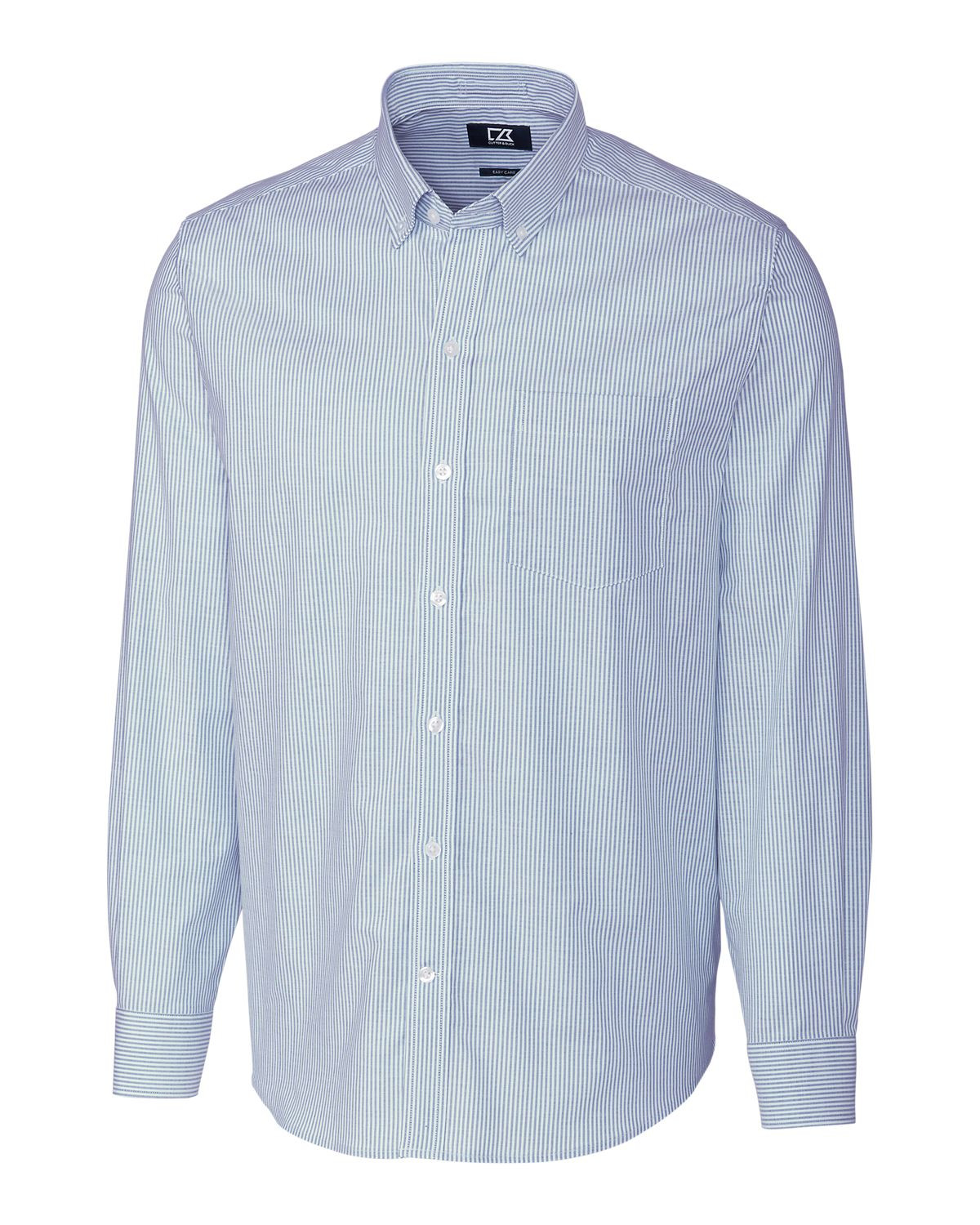Cutter & Buck® Men's Stretch Oxford Stripe Long Sleeve Dress Shirt Product Image