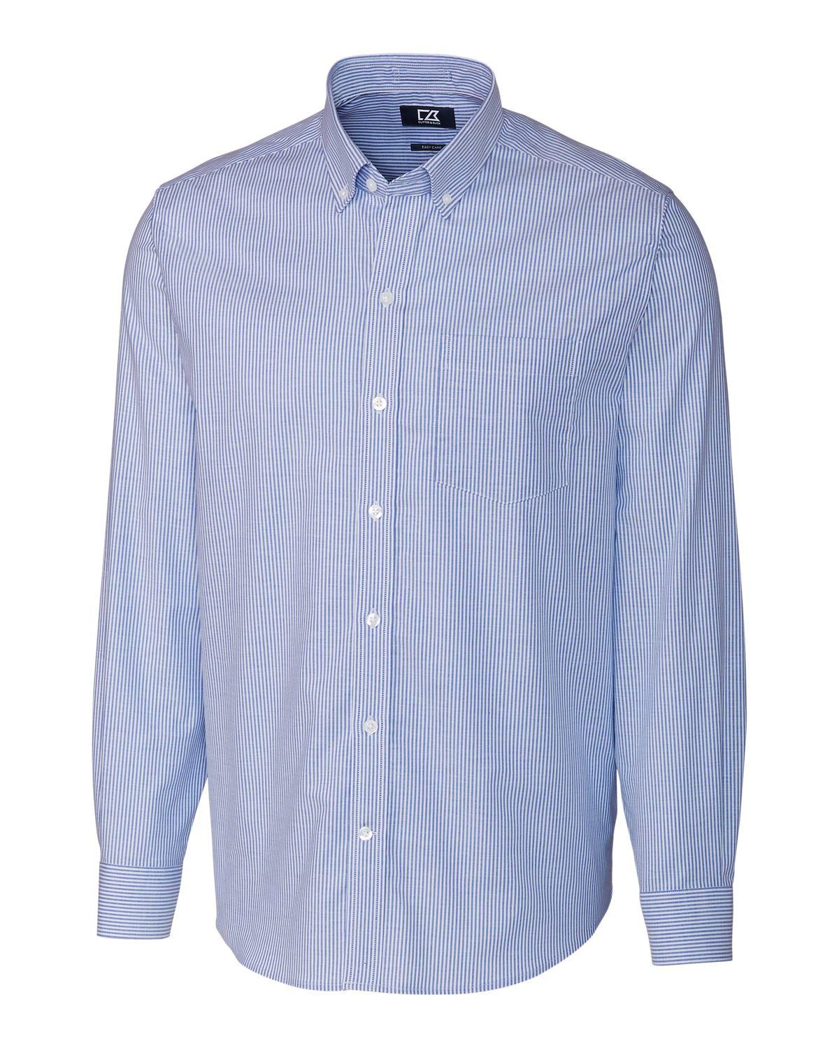 Cutter & Buck® Men's Stretch Oxford Stripe Long Sleeve Dress Shirt Product Image