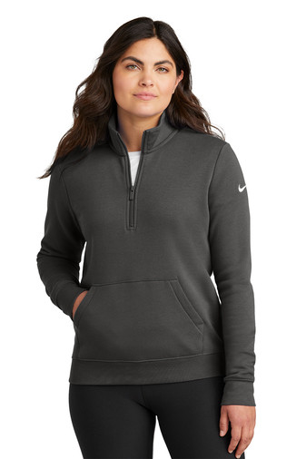 Nike Ladies Club Fleece Sleeve Swoosh 1/2-Zip Product Image