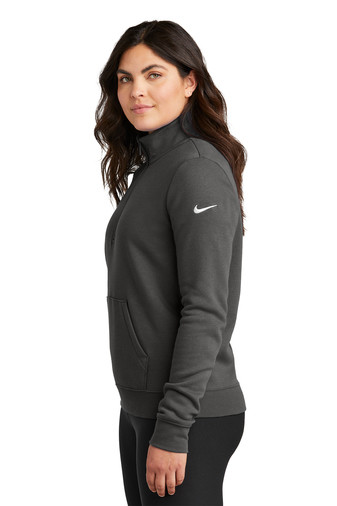Nike Ladies Club Fleece Sleeve Swoosh 1/2-Zip Product Image