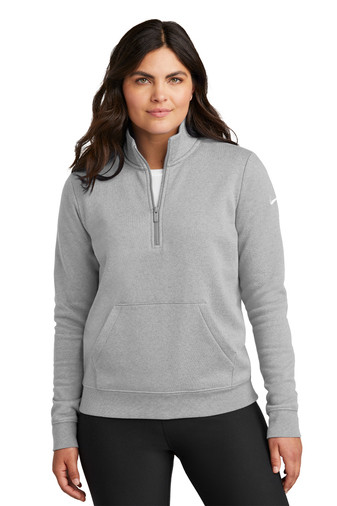 Nike Ladies Club Fleece Sleeve Swoosh 1/2-Zip Product Image