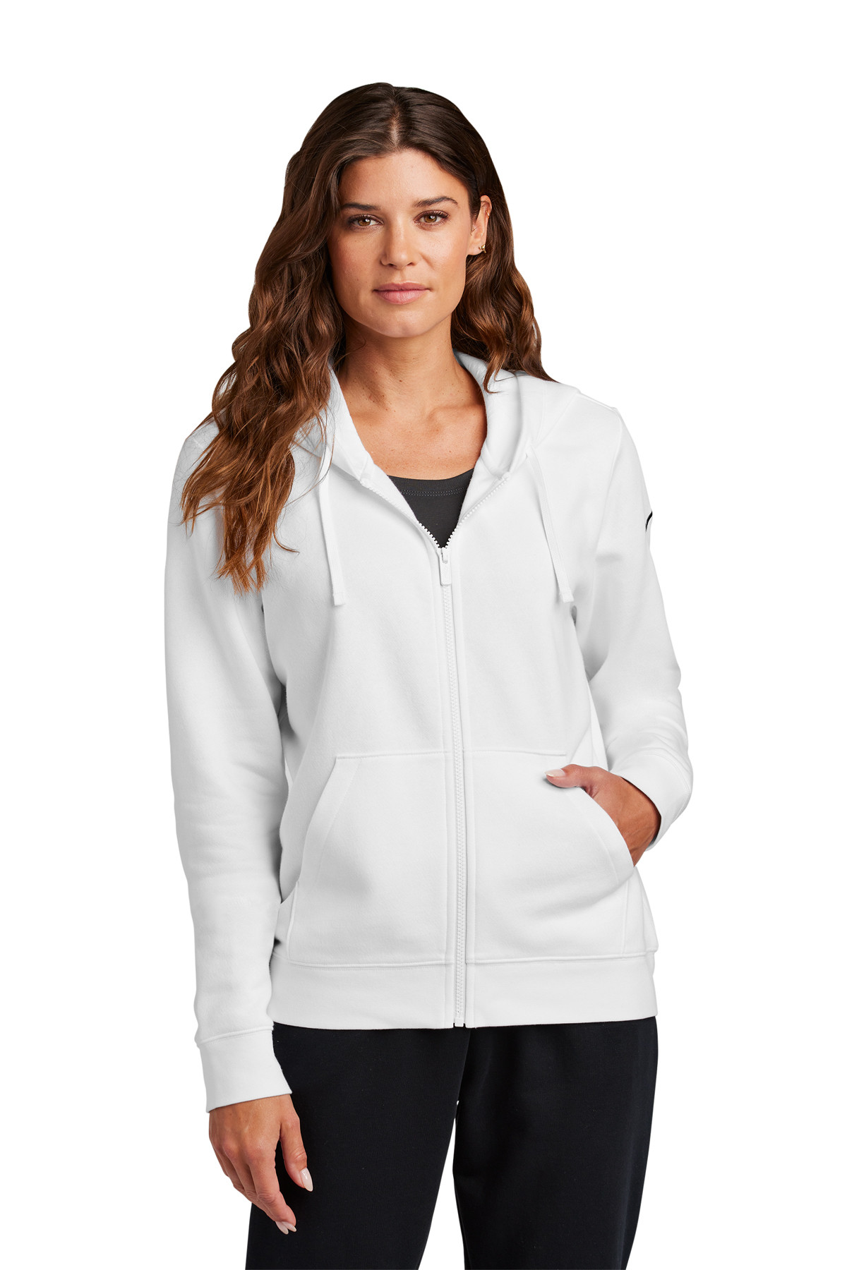 Nike Women's Club Fleece Sleeve Swoosh Full-Zip Hoodie Product Image