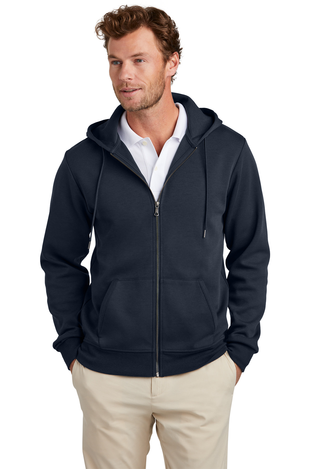 Brooks Brothers Double-Knit Full-Zip Hoodie Product Image