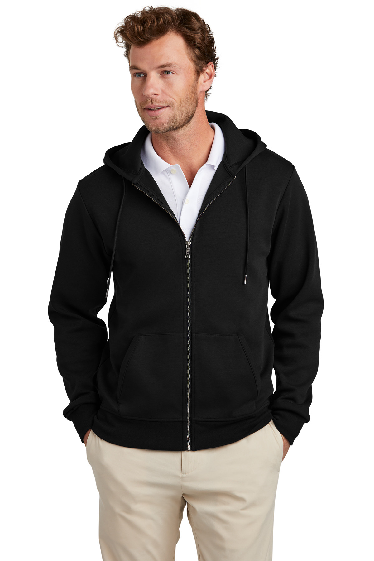 Brooks Brothers Double-Knit Full-Zip Hoodie Product Image