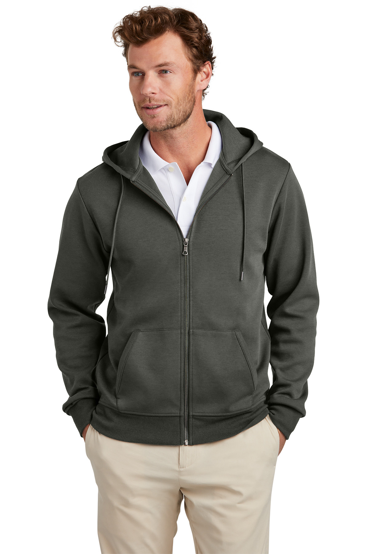 Brooks Brothers Double-Knit Full-Zip Hoodie Product Image